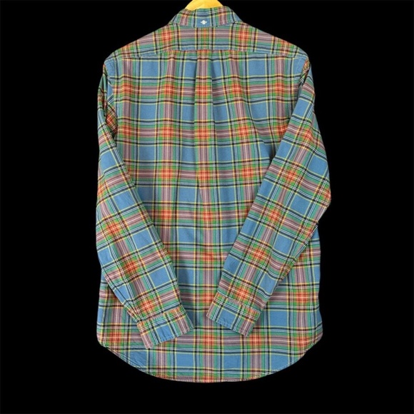 Ralph Lauren MEDIUM Classic Fit Long-Sleeved Plaid Button Down Collar Shirt - Picture 3 of 11
